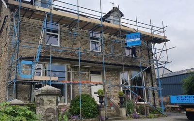 Scaffolders in Bentham