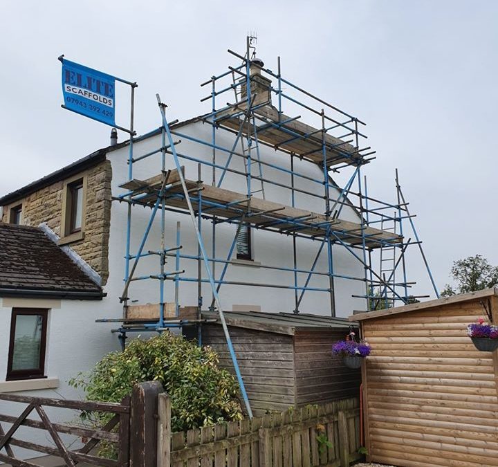 Scaffolding in Burton in Lonsdale
