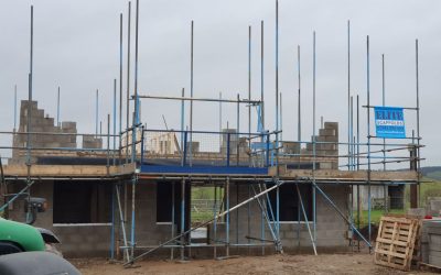 New build Scaffolding in Arkholme