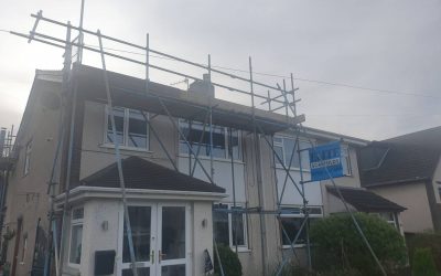 Scaffolders in Hest Bank