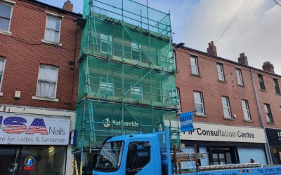 Scaffolding in Barrow in Furness