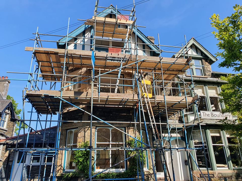Scaffolding in Bowness