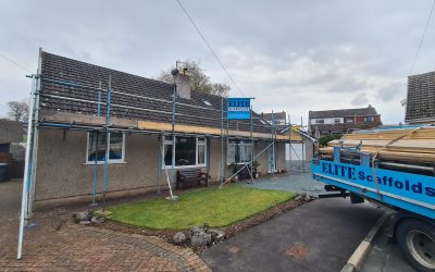 Scaffolders in Warton