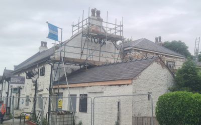 Scaffolding in Conder Green