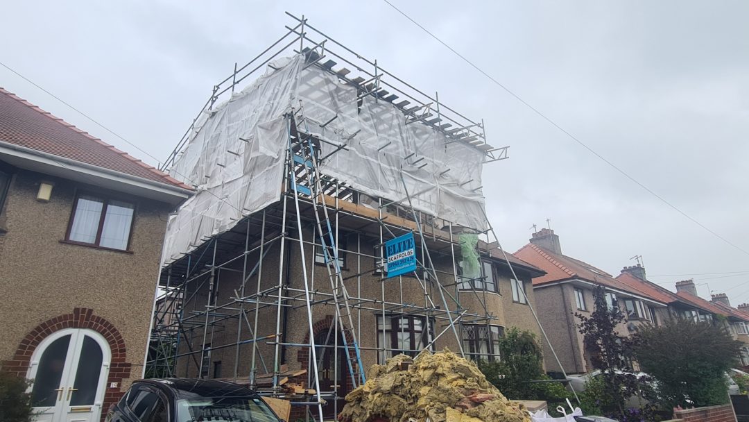 Roof Cover Scaffolding in Morecambe
