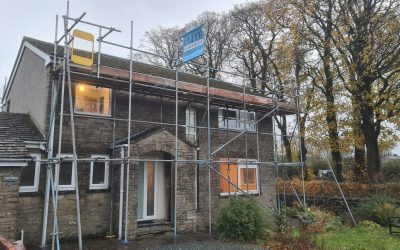 Scaffolders in Ingleton